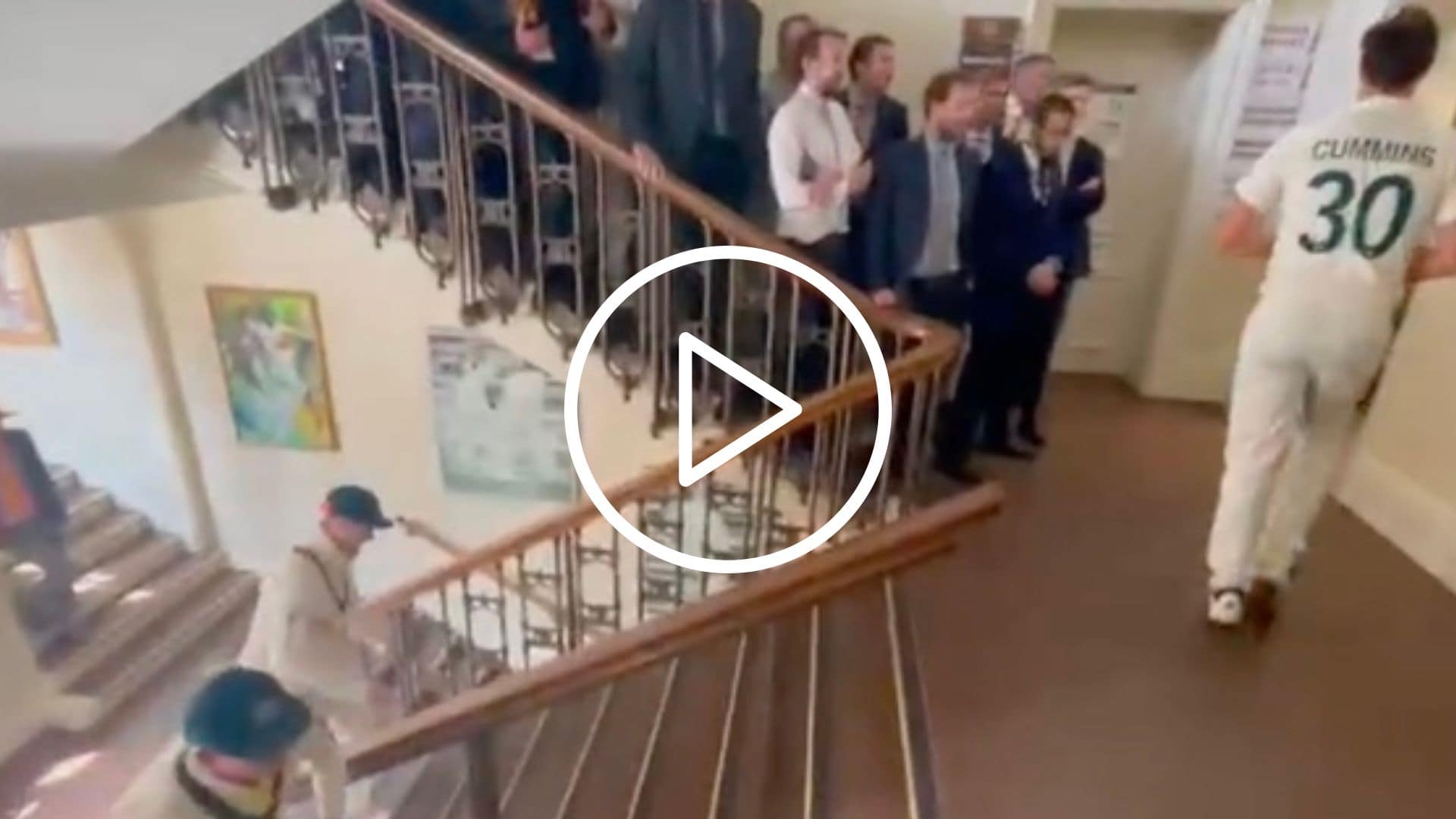 [WATCH] MCC Members Chant 'CHEAT' Towards Australian Players As They Climb Stairs Enroute Lord's Long Room
